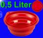 Preview: Hunde Katzen 0,5 LITER FALTBAR REISENAPF Wassernapf Futternapf Fressnapf