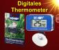 Preview: Aquarium digitales  UNTERWASSERTHERMOMETER ✚ SAUGNAPF HOBBY Zubehör Deko Pflege Deko