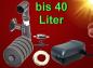 Preview: SCHWAMMFILTER SET ➕ LUFTPUMPE bis 40 Liter Innenfilter Aquarium Luftheber