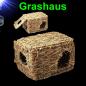 Preview: Nager GROßES GRASHAUS XL Zubehör Höhle  Zwergkaninchen Meerschweinchen Heu