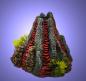 Preview: Aquarium Deko sprudelnder VULKAN ✚ LUFTPUMPE ✚ ZUBEHÖR Höhle Luftstein