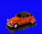 Preview: AUTO Aquarium Deko Oldtimer Citroën " 2CV ENTE " Höhle Dekoration Zubehör