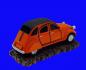 Preview: AUTO Aquarium Deko Oldtimer Citroën " 2CV ENTE " Höhle Dekoration Zubehör