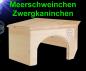 Preview: Nager ECK HOLZ ZWERGKANINCHEN MEERSCHWEINCHEN HAUS Zubehör Nest Kaninchen