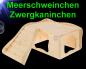 Preview: Nager HOLZ ZWERGKANINCHEN MEERSCHWEINCHEN HAUS Zubehör Nest Kaninchen