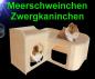 Preview: Nager HOLZ ZWERGKANINCHEN MEERSCHWEINCHEN HAUS Zubehör Nest Kaninchen etc.