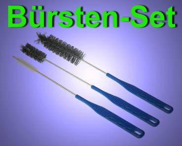 Aquarium REINIGUNGSBÜRSTEN-SET 3 Stück Schlauchbürsten Filter Zubehör Algen