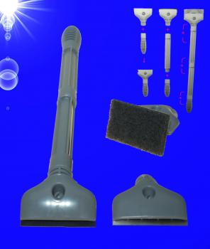 Aquarium Zubehör STABILER 3in1 SCHEIBENREINIGER 15 bis 45 cm Algenentferner