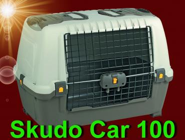 Hunde Transportbox SKUDO Car 100 Urlaub Reise Flugbox Hundebox