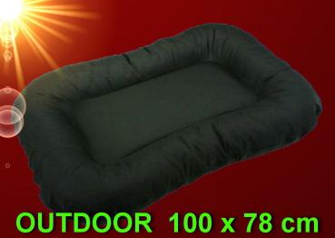 schwere Qualität !! OUTDOOR HUNDEBETT 100 x 78 cm Hundekissen Schlafplatz