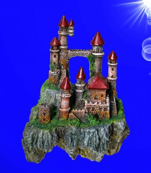 Aquarium Deko MÄRCHEN SCHLOSS Burg Höhle Terrarium Dekoration Zubehör