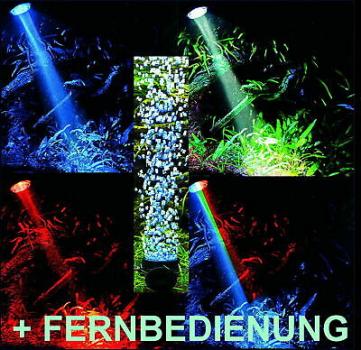 Aquarium Deko LED STRAHLER ✚ AUSSTRÖMER ✚ FERNBEDINUNG16 Farben Zubehör