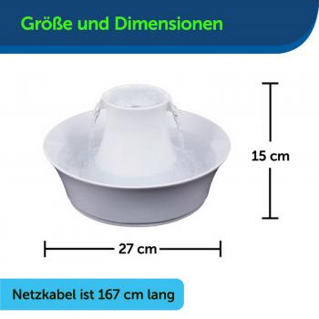 2 Liter Hunde Katzen automatischer Spender TRINKBRUNNEN Haustiere Napf PetSafe