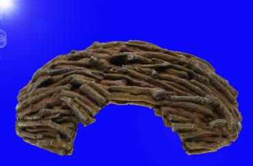 Aquarium Terrarium Deko "HOLZ" HÖHLE GR. M Zubehör Nager Reptilien