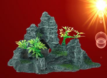 Aquarium Deko SPITZE GROTTEN HÖHLE Felsen Terrarium Zubehör Stein Dekoration