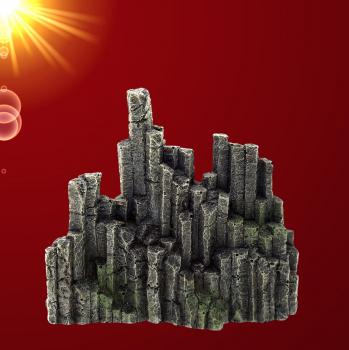 Aquarium Deko LAVA SÄULEN Terrarium Dekoration Zubehör Felsen
