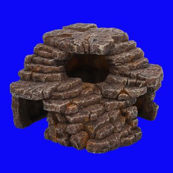 Aquarium Deko ECK TERRASSEN HÖHLE Gr. S Terrarium Dekoration Barsche Zubehör