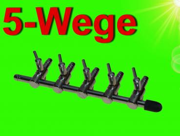 Aquarium Deko 5-WEGE SPRUDLER SET Luftverteiler Luftausströmer Zubehör