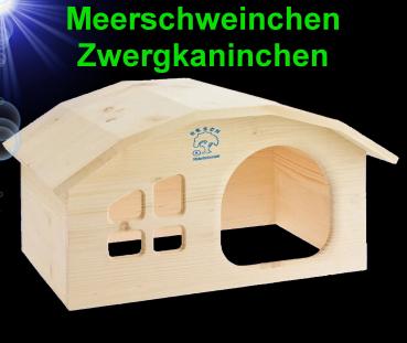 Nager HOLZ ZWERGKANINCHEN HAUS Meerschweinchen Zubehör Nest