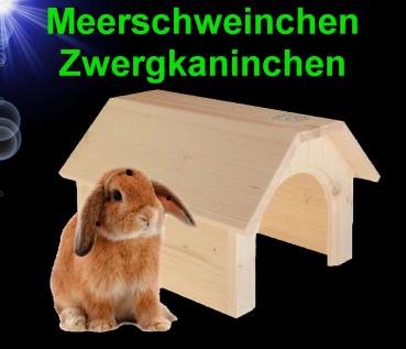 Nager HOLZ ZWERGKANINCHEN MEERSCHWEINCHEN HAUS Zubehör Nest Kaninchen