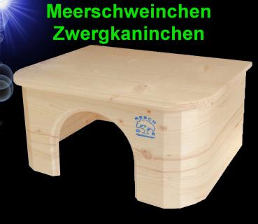 Nager HOLZ ZWERGKANINCHEN MEERSCHWEINCHEN HAUS Zubehör Nest Kaninchen