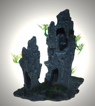 Aquarium Deko !! GROßES HÖHLEN SET !! Felsen Terrarium Zubehör Dekoration