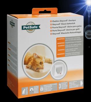 4-Wege PetSafe® KATZENKLAPPE ✚ MAGNETSCHLÜSSEL Katzentür Haustier Hunde Glas