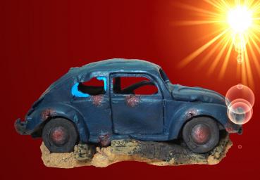 Aquarium Deko großes 34 cm VW KÄFER WRACK Auto Höhle Dekoration Zubehör
