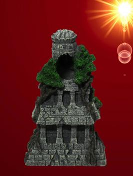 Aquarium Deko LAKSHMANA TEMPEL Asien Skulptur Dekoration Höhle Zubehör