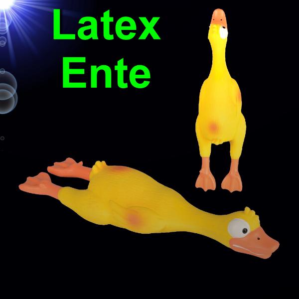 Hundespielzeug 1 x LATEX ENTE MIT SPEAKER Huhn Quitscher Zubehör