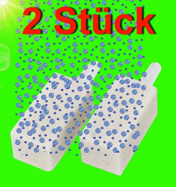 Aquarium Deko 2 STÜCK LUFTAUSSTRÖMER 30x15 mm Luftstein Ausströmer Zubehör