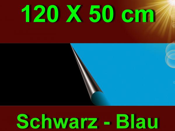 Aquarium Deko SCHWARZ-BLAU RÜCKWANDFOLIE 120 X 50 cm Zubehör Dekoration