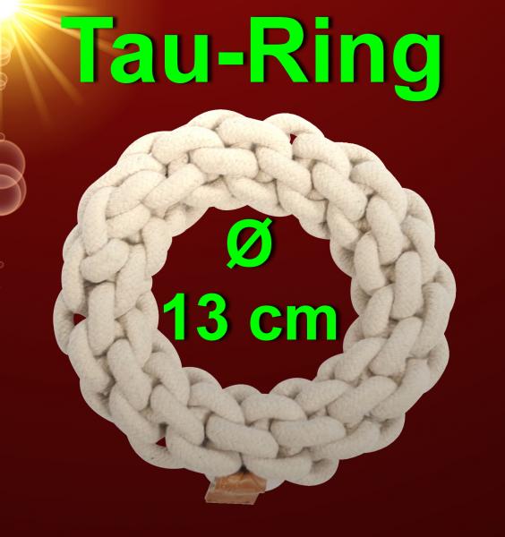 geflochtener SEIL RING 19 cm Ø Natur Hundespielzeug Seil Apportier Zubehör