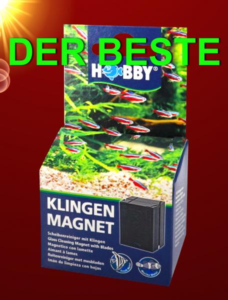 Aquarium "DER BESTE " KLINGENMAGNET Magnetreiniger Scheibenreiniger Deko