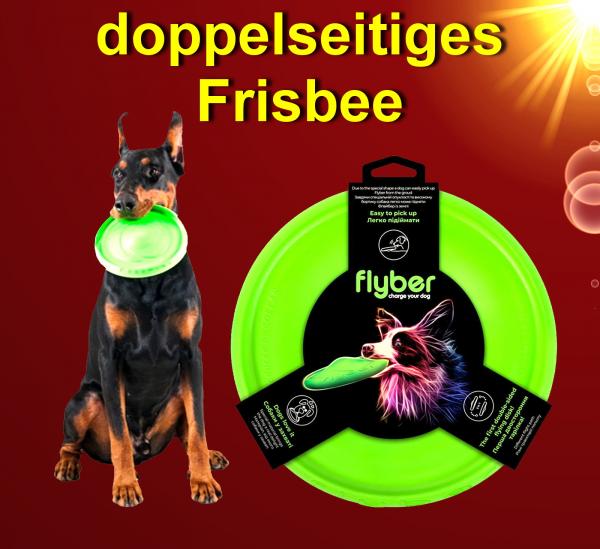 doppelseitiges Frisbee Hunde SCHWIMMENDES APPORTIESPIELZEUG ! Wurfscheibe