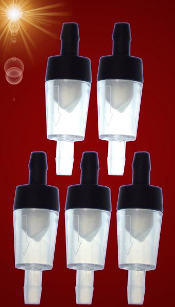 Aquarium Zubehör 5 STÜCK RÜCKSCHLAGVENTIL 4/6 mm Schlauch Sicherheitsventil