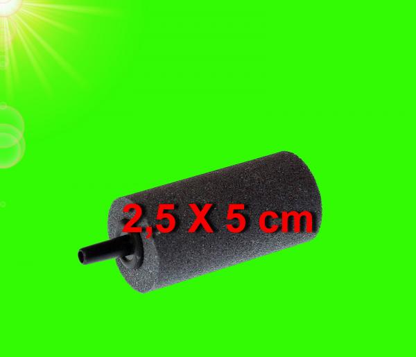 Aquarium Deko ZYLINDER LUFTSTEIN 5 cm x 2,5 cm Ausströmer Zubehör Luftpumpe