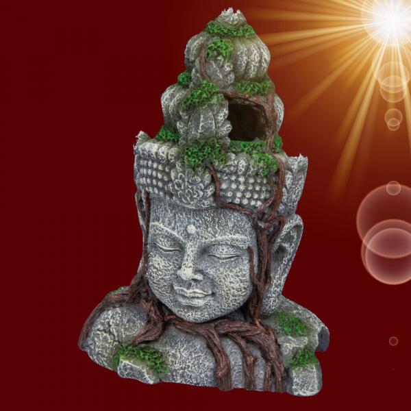 Aquarium Deko VISHNU Asien Skulptur Dekoration Höhle Zubehör Statue