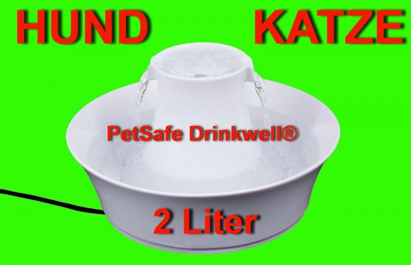 2 Liter Hunde Katzen automatischer Spender TRINKBRUNNEN Haustiere Napf PetSafe