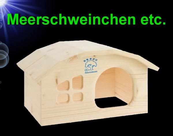 Nager HOLZ MEERSCHWEINCHEN HAUS Nagerhaus Zubehör Nest Degus Ratten