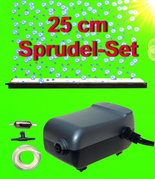 Aquarium Deko 25 cm AUSSTRÖMER SET ✚ LUFTPUMPE ✚ Zubehör Schlauch Sprudler