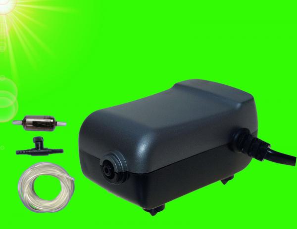 Aquarium Deko 25 cm AUSSTRÖMER SET ✚ LUFTPUMPE ✚ Zubehör Schlauch Sprudler
