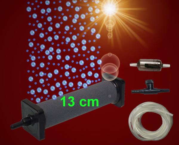 4x13cm Belüfter SPUDELNDE WAND SET ➕ Luftpumpe ➕ Zubehör Aquarium Deko