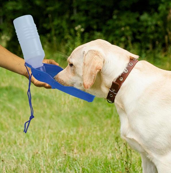 Hunde Katze Reisenapf-Flasche WASSERSPENDER 500ml Trinkflasche Wasserflasche