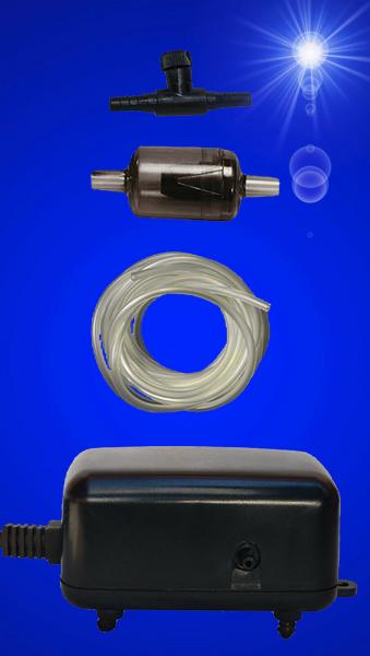 Aquarium Deko SPRUDLER SET ➕ LUFTPUMPE ➕ Zubehör Luftstein 30 mm Dekoration