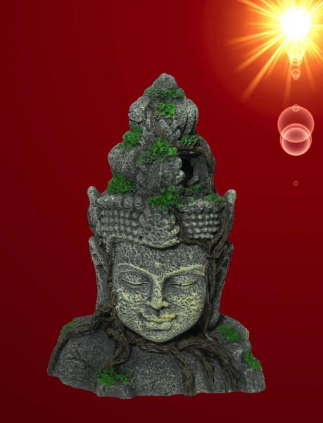 Aquarium Deko VISHNU Asien Skulptur Dekoration Höhle Zubehör Statue