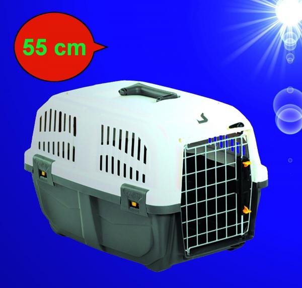Hunde Katzen TRANSPORTBOX 55 cm Flugbox Reisebox Autotransportbox Kennel