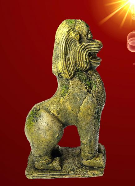 Aquarium Deko GROßE  PALAST SKULPTUR Orient Höhle Asien Dekoration Zubehör