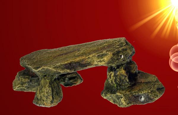 Aquarium Deko flache FELSEN HÖHLE Terrarium Dekoration Zubehör Welse Barsch