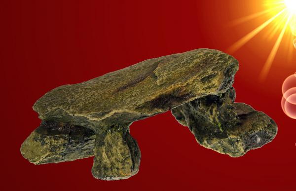 Aquarium Deko flache FELSEN HÖHLE Terrarium Dekoration Zubehör Welse Barsch